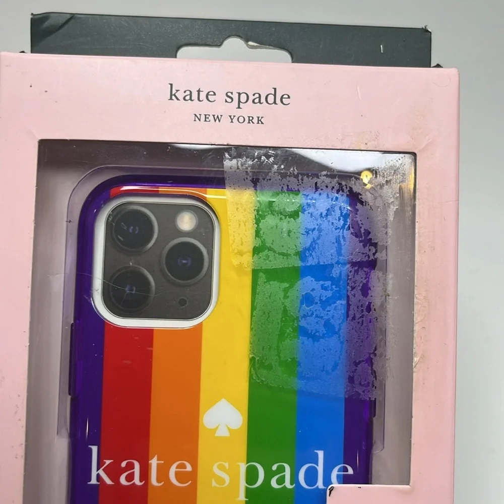 Kate Spade NIB iPhone 11 Pro rainbow phone case